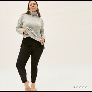 Everlane The Curvy Stretch Black Skinny Jeans